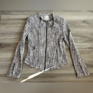 Joie M Collins Silver Tweed Blazer